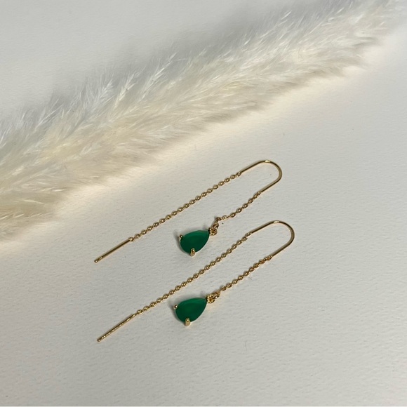 Elegant Gold Delicate Earrings - Minimalist Chic Earrings - Glam Boho Earrings - Picture 10 of 12